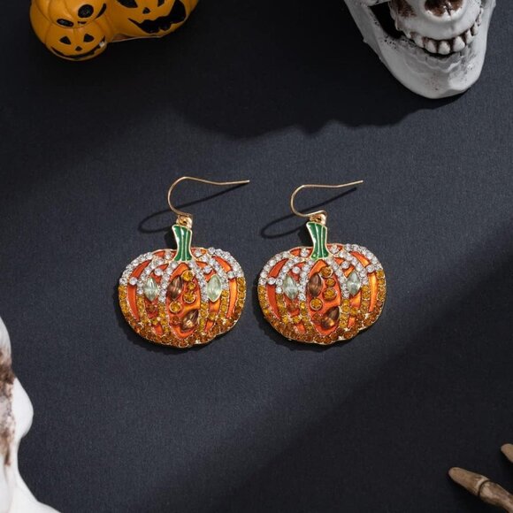 Halloween Earrings for Women | Skeleton | Skull | Ghost | Pumpkin | Spider web | - Picture 4 of 7